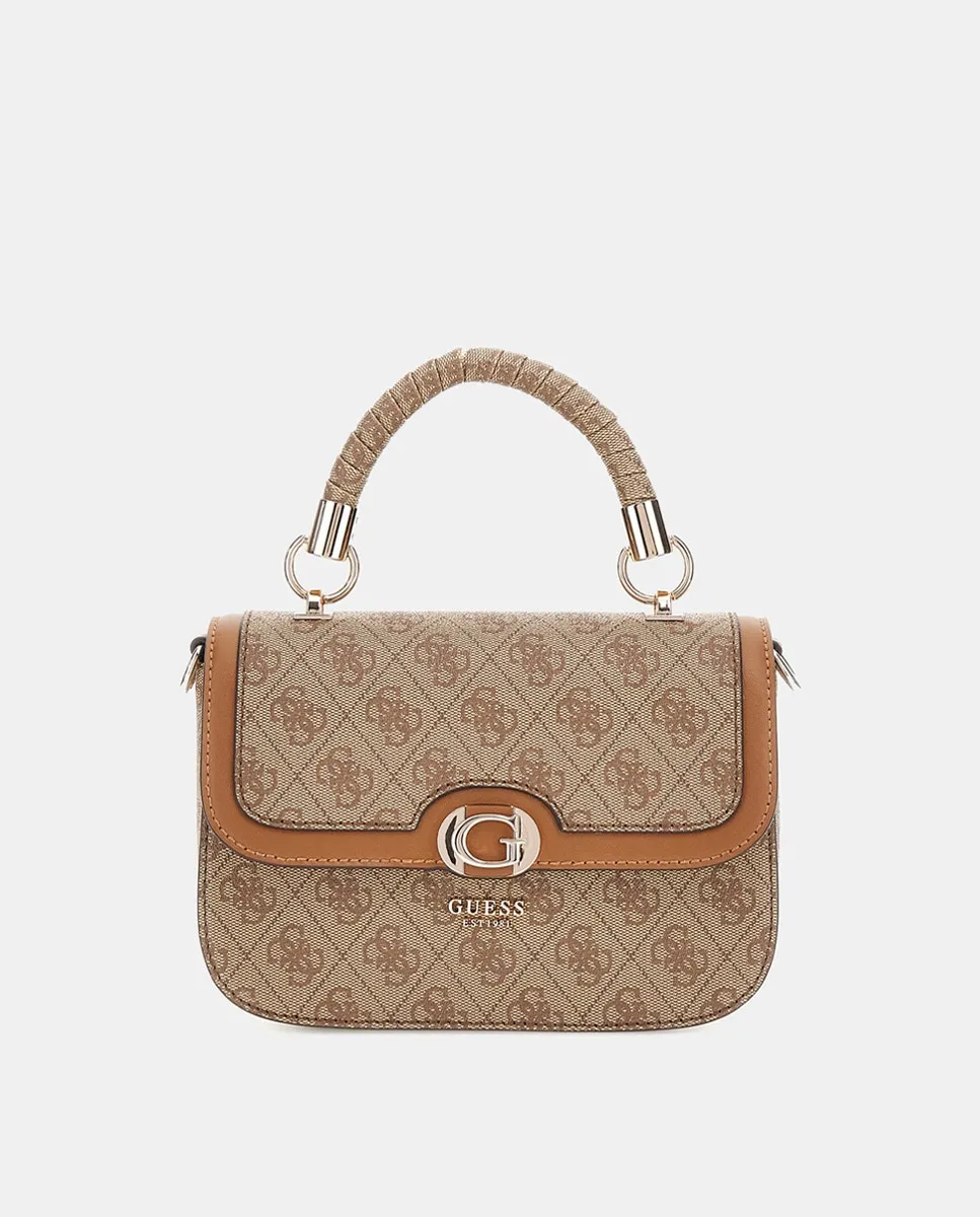 

Сумка через плечо с длинным съемным ремнем Guess, бежевый