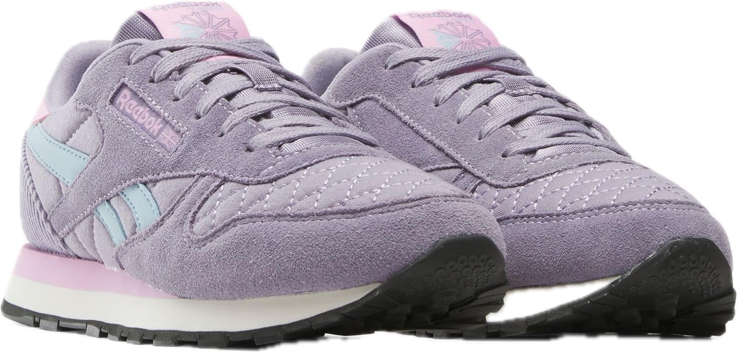 Кроссовки Reebok Classic Nylon (Little Kid), фиолетовый/розовый/голубой — фото 2
