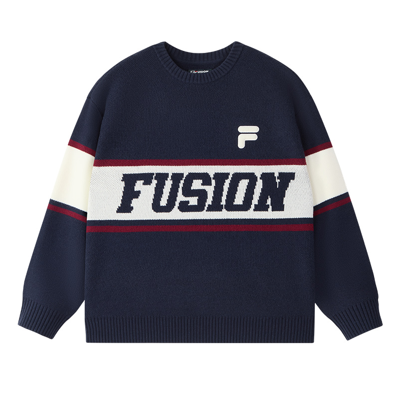 

Свитер FOB Unisex Night Black Blue FILA FUSION, темно-синий