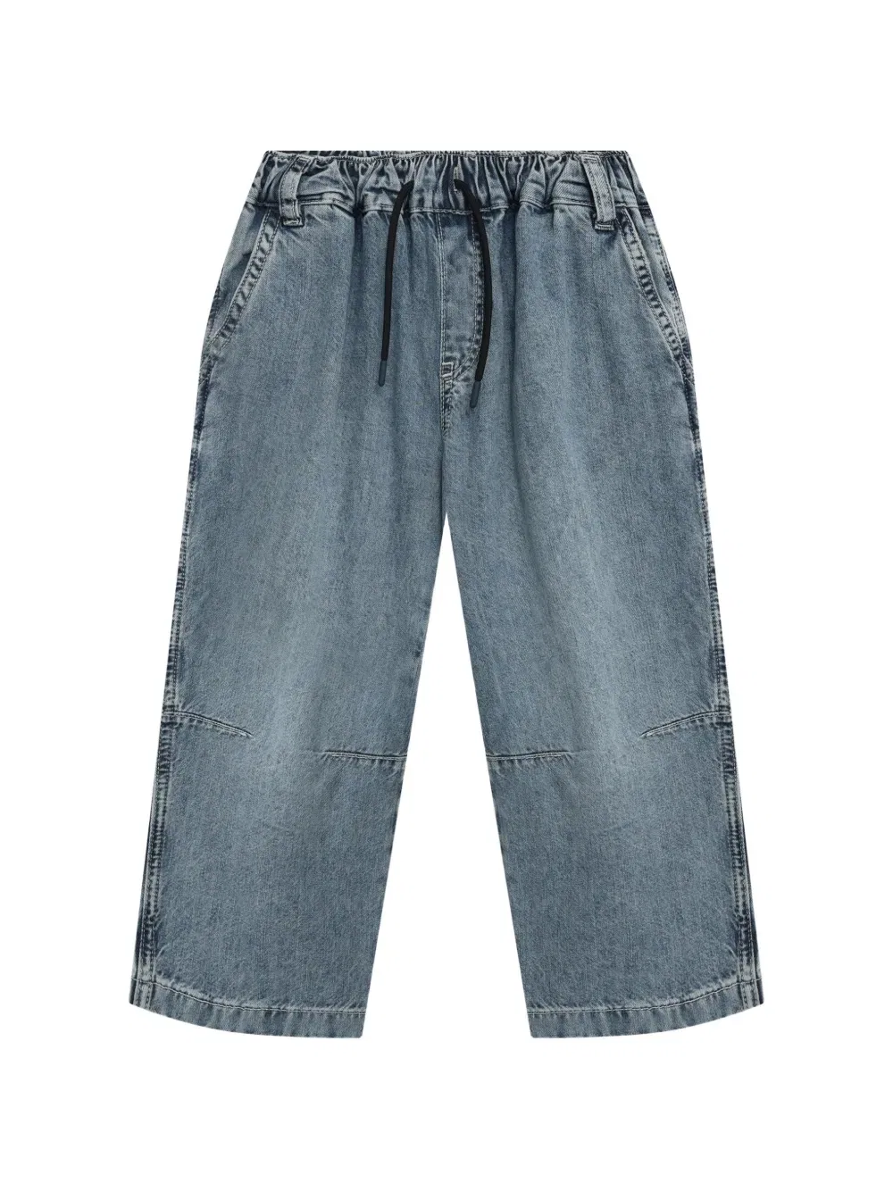 Джинсы на шнуровке Emporio Armani Kids, синий