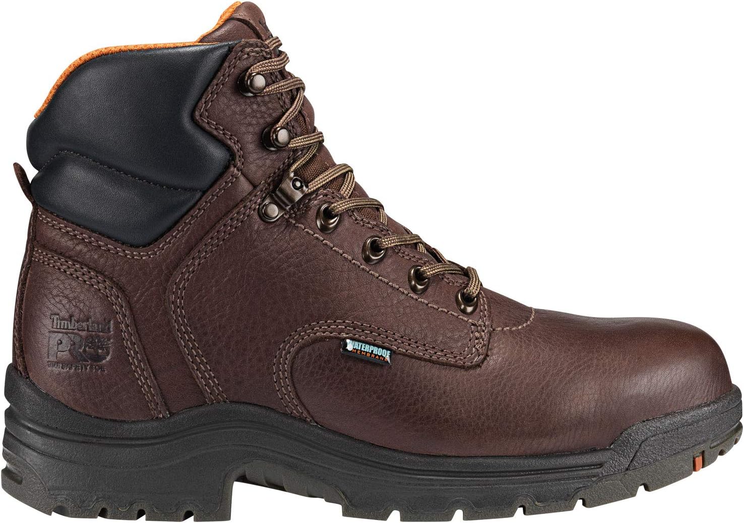 Мужские водонепроницаемые ботинки Timberland PRO Titan с металлическим носком, 6 дюймов, темный мокко — фото 3