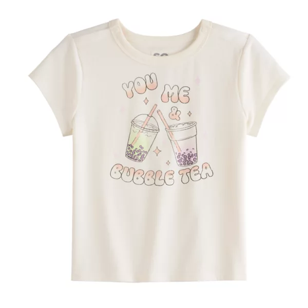 

Футболка детская адаптивная для девочек 6-16 лет So, цвет vintage bubble tea