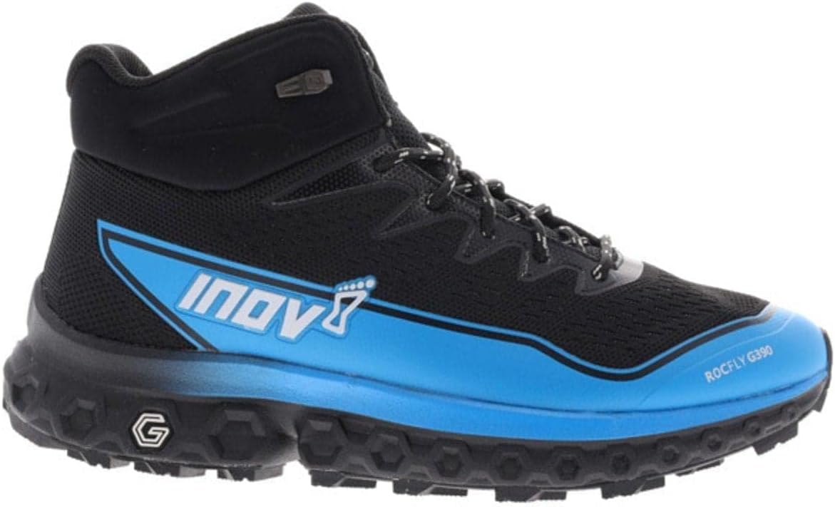 Беговые кроссовки Inov-8 ROCFLY G 390 для мужчин INOV8, серый/черный/желтый — фото 2