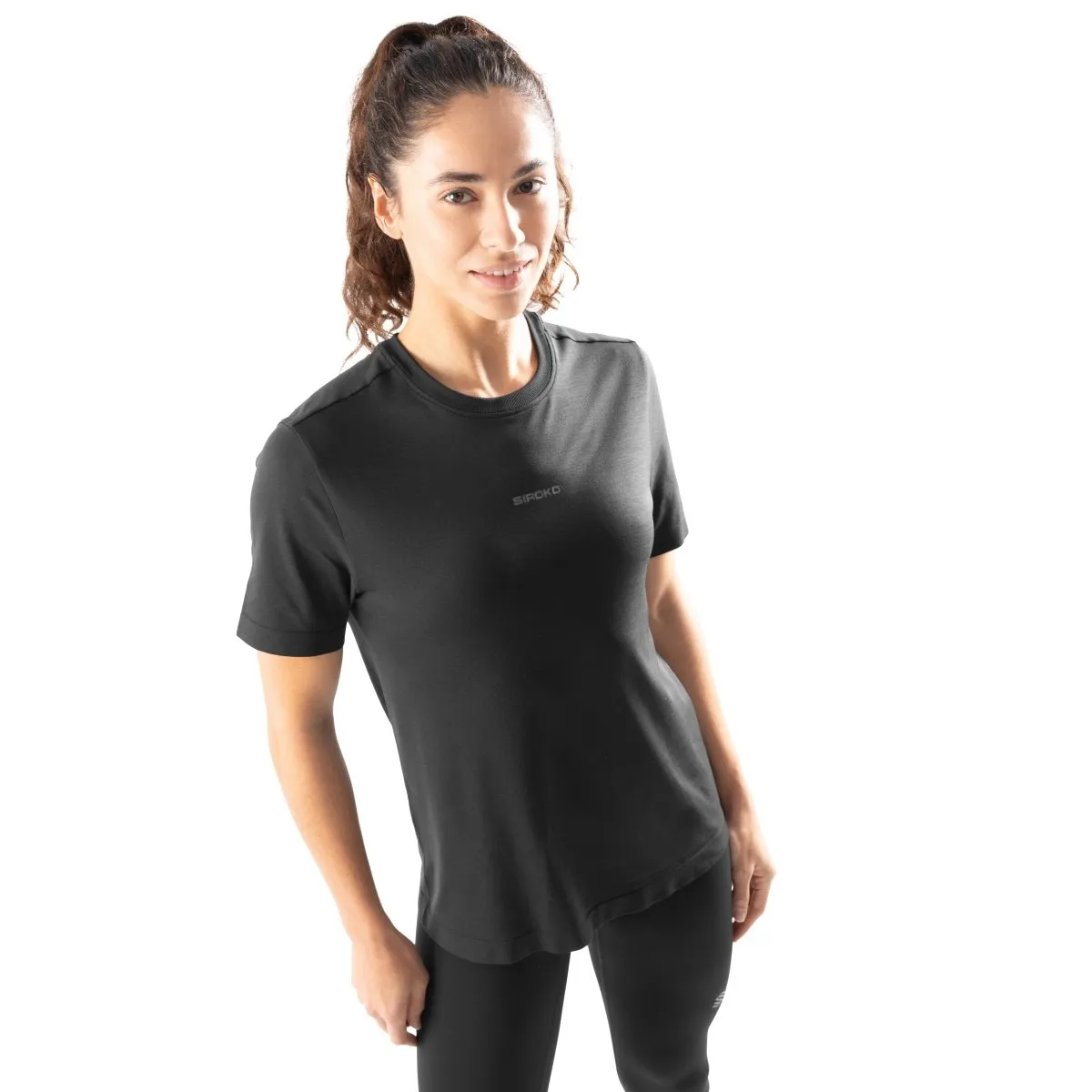 

Женская тренировочная футболка Gym-TechTShirts-W Siroko, черный