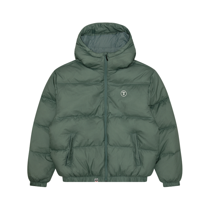 

Aape Куртка утепленная с аппликацией логотипа, Green Stripes GRC