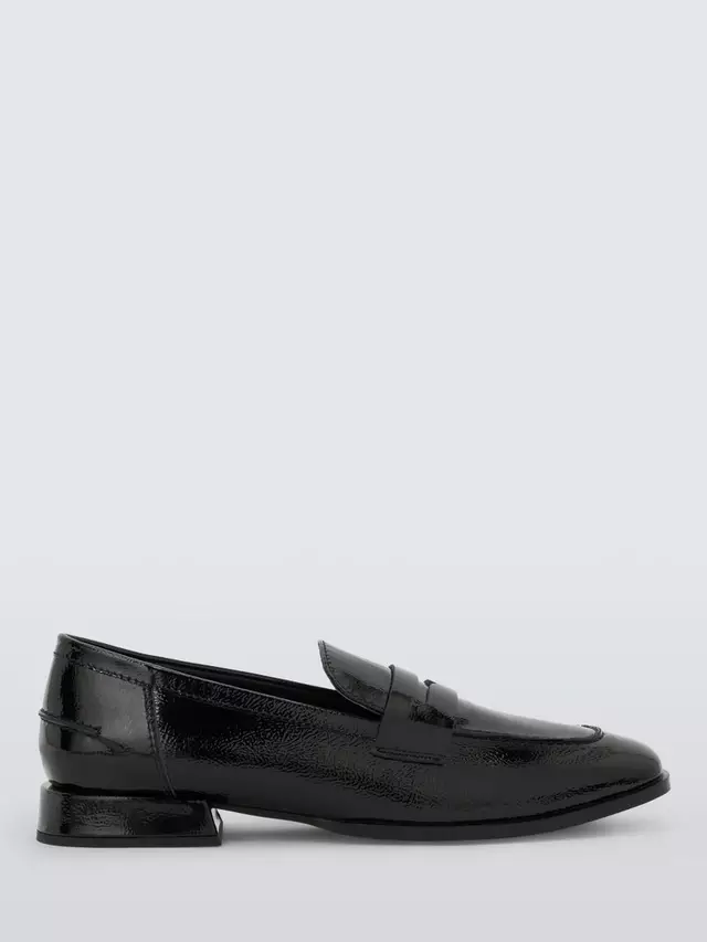 

Лоферы John Lewis ANYDAY Gaia Leather Minimal Penny, черный