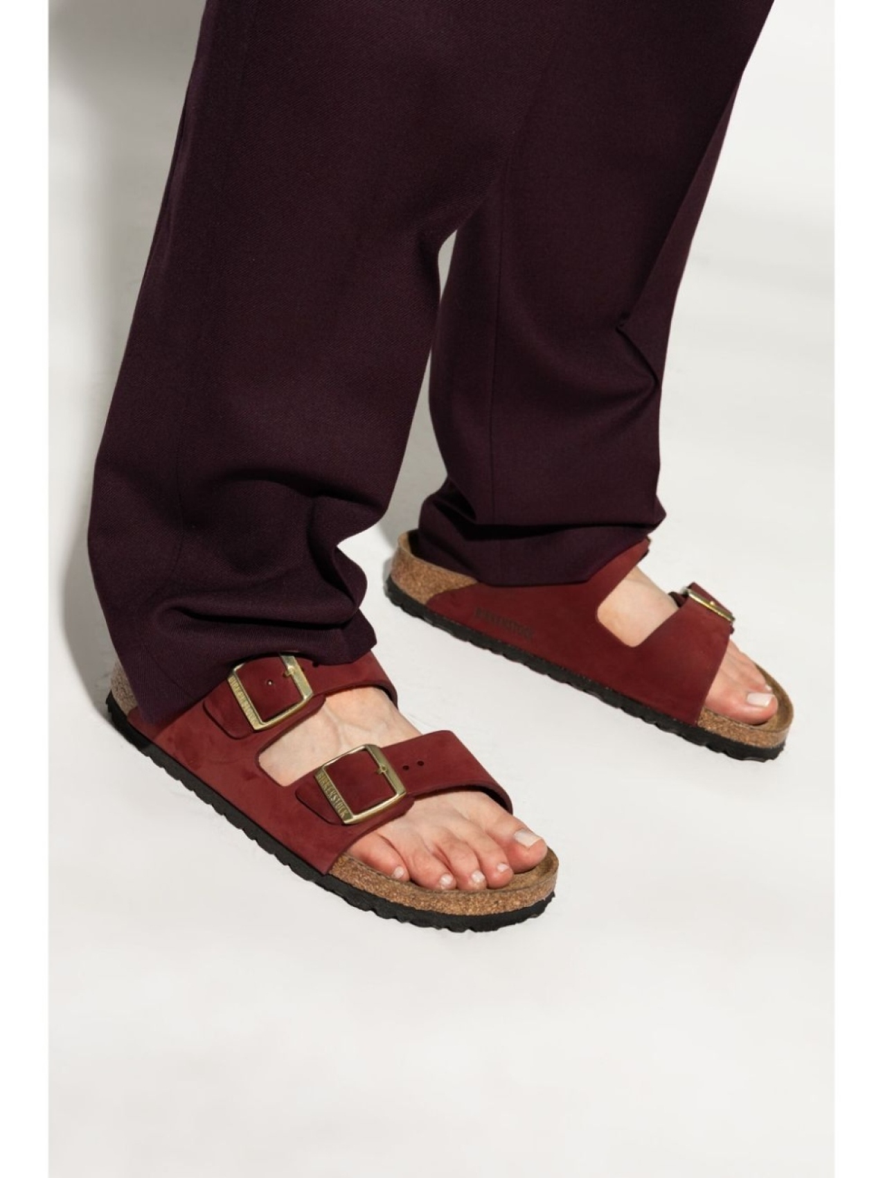 

Birkenstock сандалии из кожи Зинфандель, красный