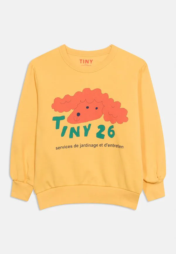 Унисекс толстовка с изображением красной собаки Tinycottons, Soft Yellow — фото 3