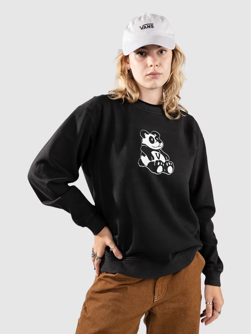 

Свитер с круглым вырезом Pandamonium BFF Vans, черный
