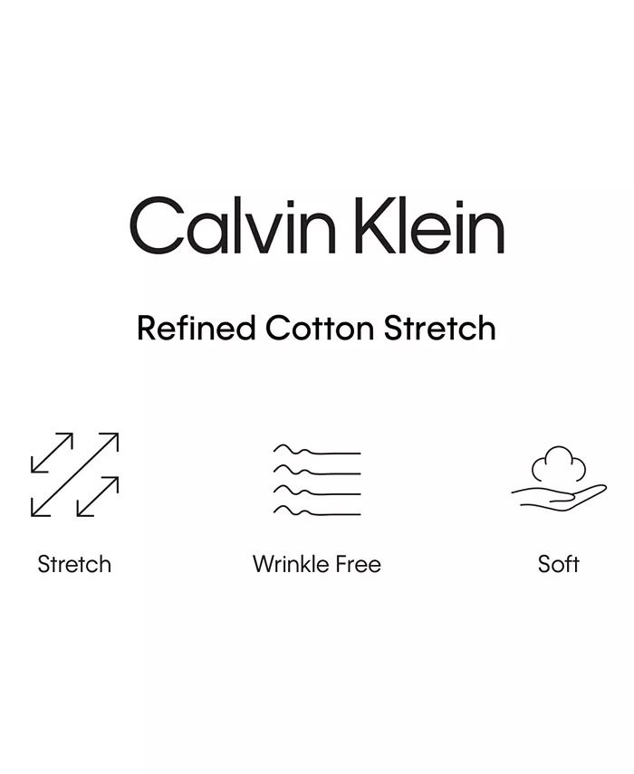 Мужская рубашка CK X Extra-Slim Stretch Calvin Klein, черный — фото 4