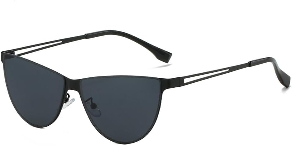 

Солнцезащитные очки UV400 с металлической оправой «кошачий глаз» и градиентным переходом цвета, подходят для женщин и мужчин, для бега и занятий спортом на открытом воздухе UYPTK, Black Black