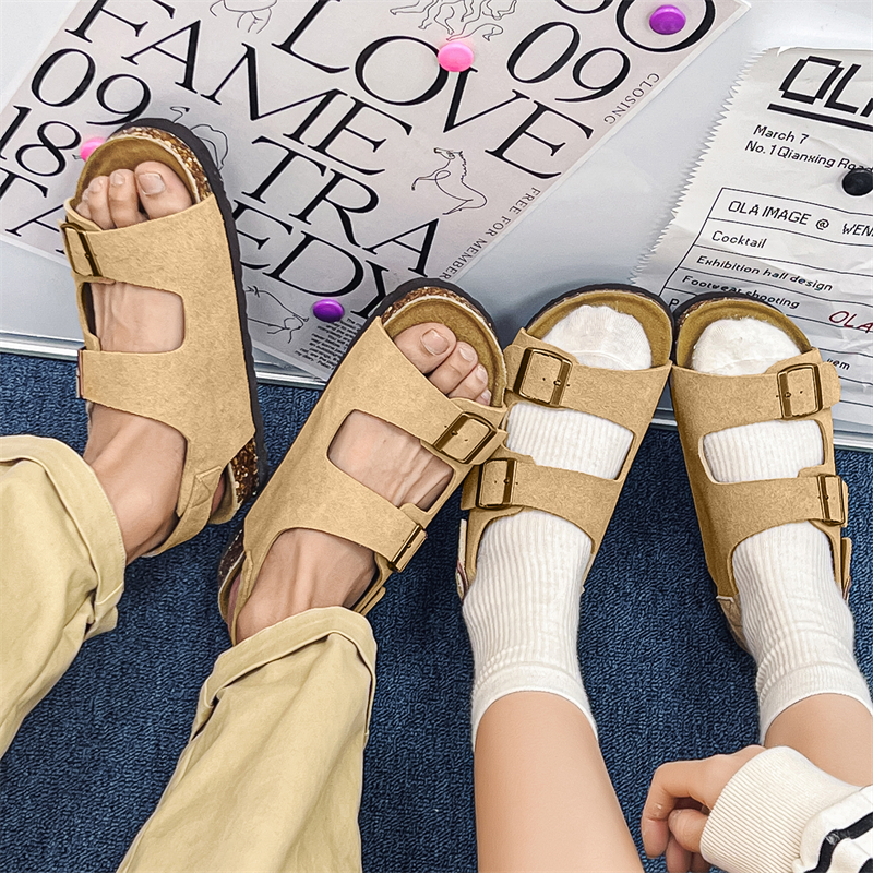 Romon Унисекс пляжные сандалии Sand, черный хаки, цвет Khaki — фото 4