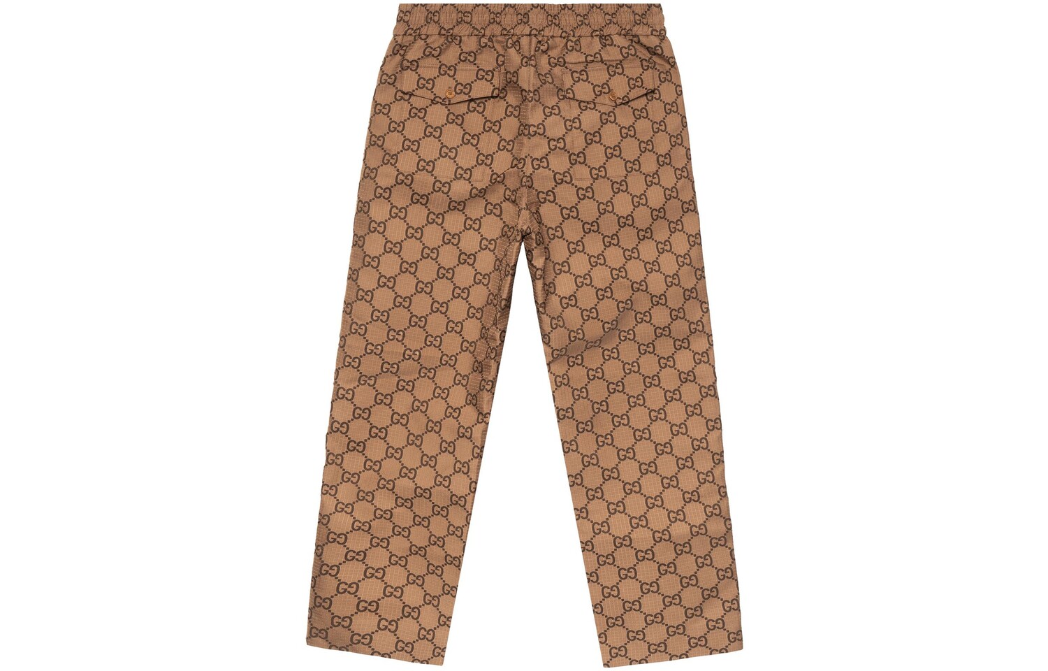 Брюки мужские Gucci Ripstop Cropped, коричневый — фото 2