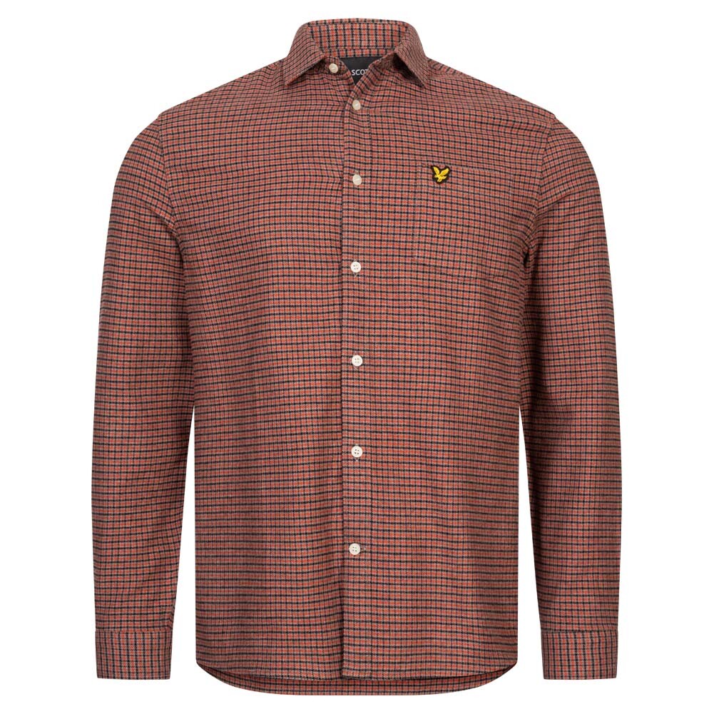 

Мужская рубашка с длинным рукавом Lyle & Scott из матового хлопка Lyle And Scott