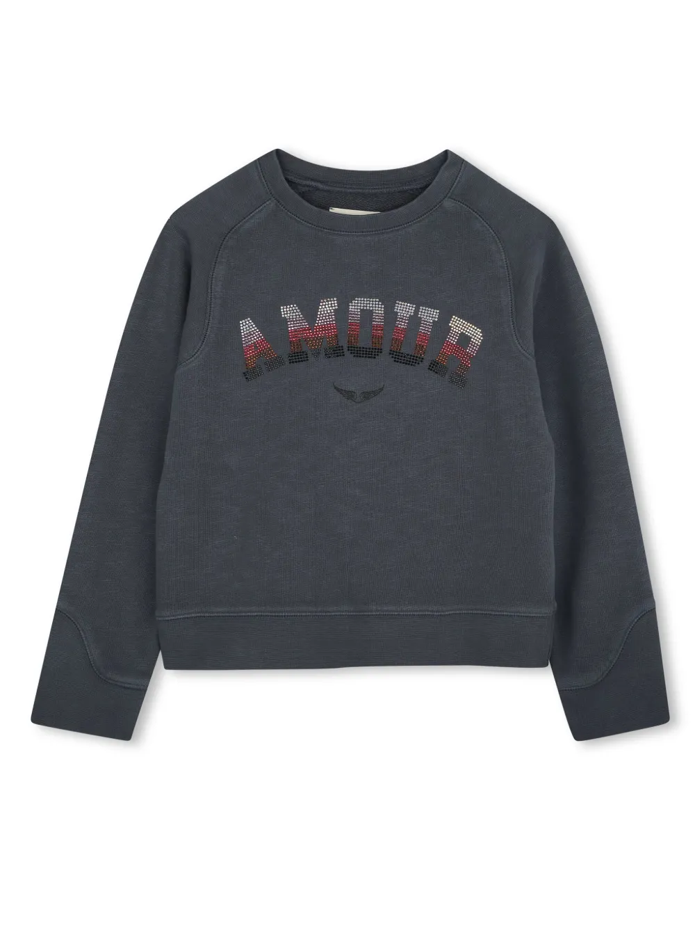 

Толстовка со стразами Zadig & Voltaire Kids, серый