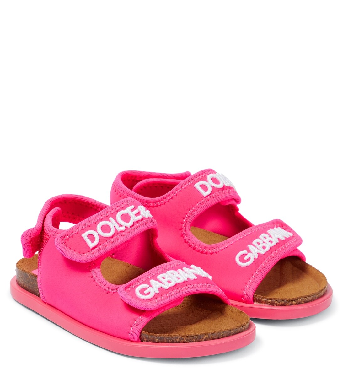 

Босоножки с логотипом Dolce&Gabbana, розовый