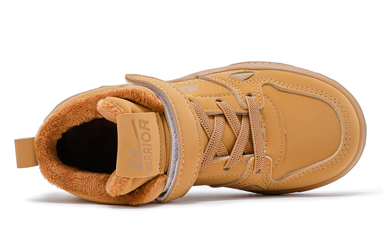 Кроссовки WARRIOR Kids Skateboarding Shoes Kids High-top Khaki, хаки — фото 3