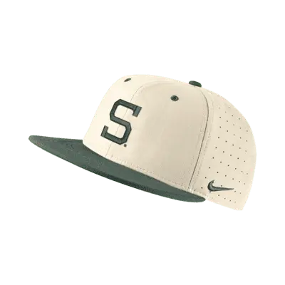 

Бейсболка Nike Michigan State College Fitted Baseball Hat, цвет Phantom