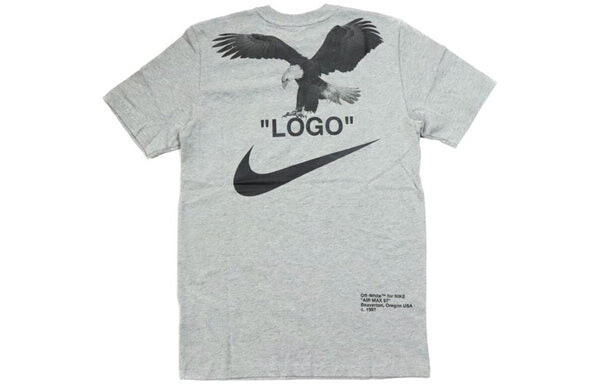 Футболка x off white nrg a6 футболка Nike, серый — фото 2