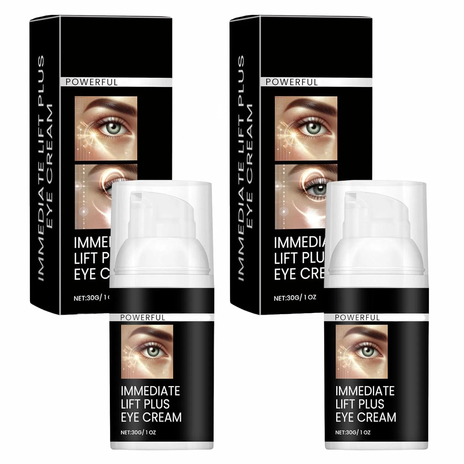 Крем для глаз «Instant Lift Plus» от морщин и отеков, 2 шт. Jasubai, Pack Of 2