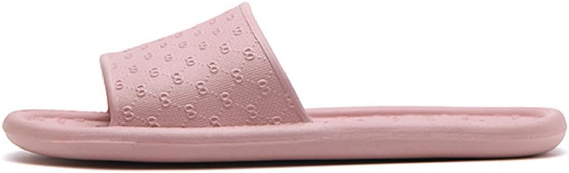 

Oukisam Мягкие тонкие тапочки для женщин и мужчин, быстросохнущие, для ванной комнаты, душа, нескользящие, пляжные, плоские сандалии, розовый
