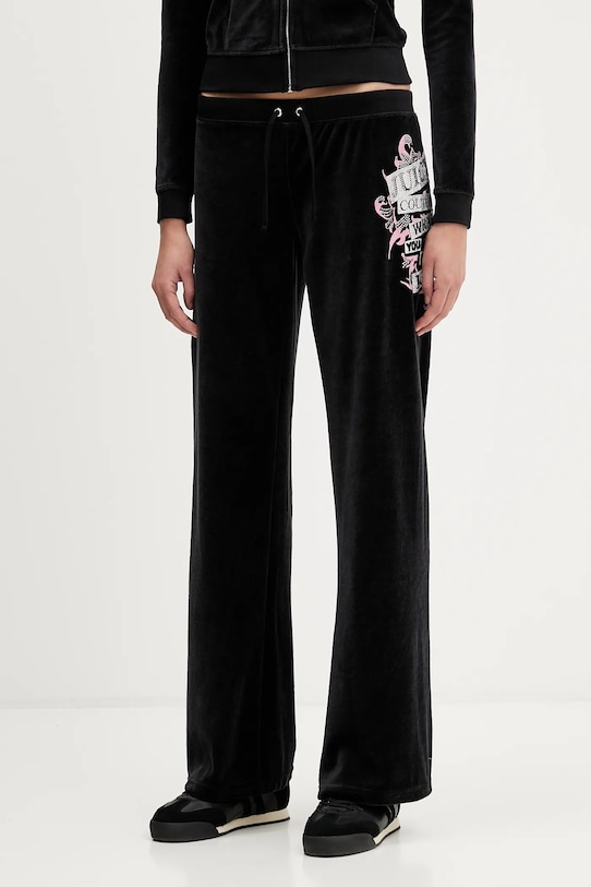 

Велюровые спортивные штаны wrap you up Juicy Couture, черный