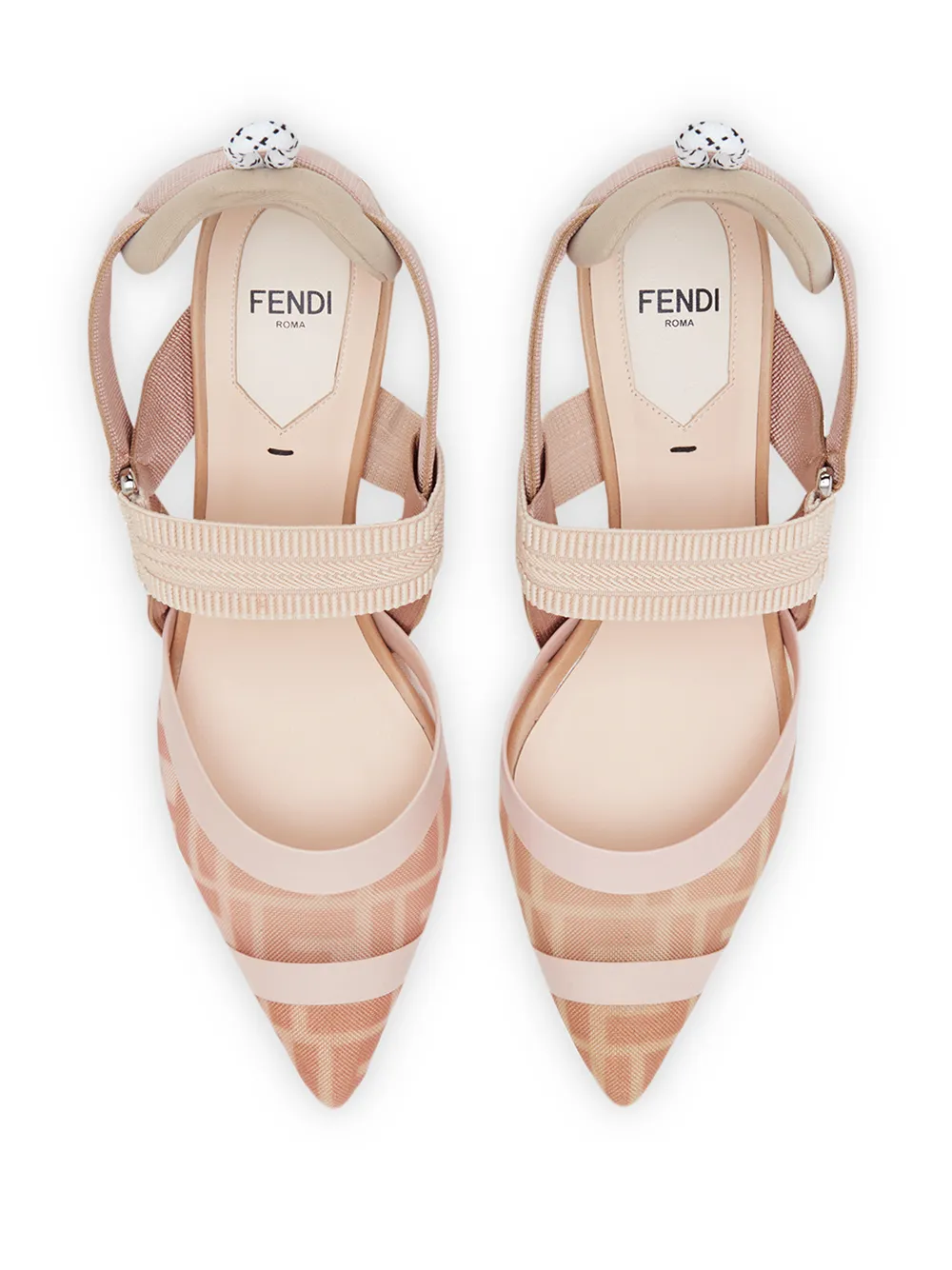 Туфли Colibri с ремешком на пятке FENDI, розовый — фото 4