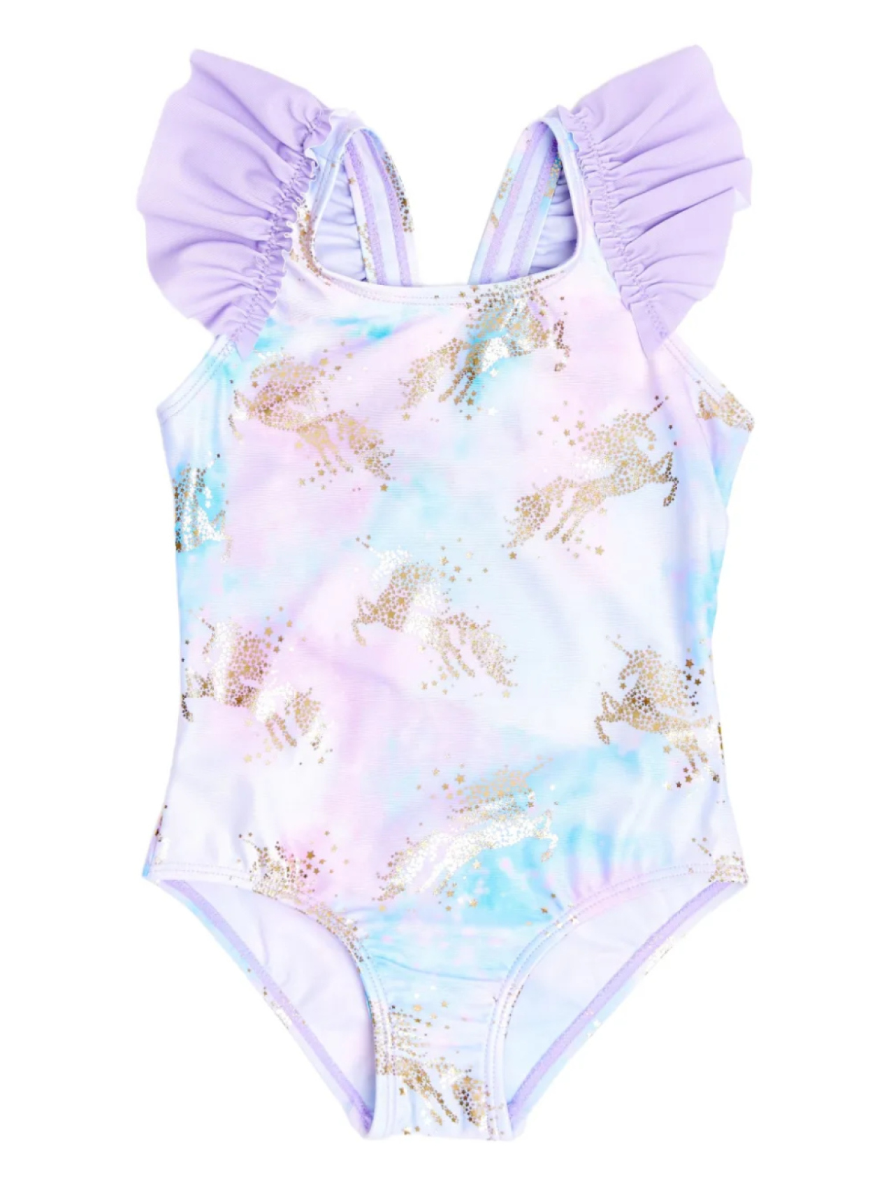 

Купальник со звездным принтом SOLISWIM KIDS, розовый