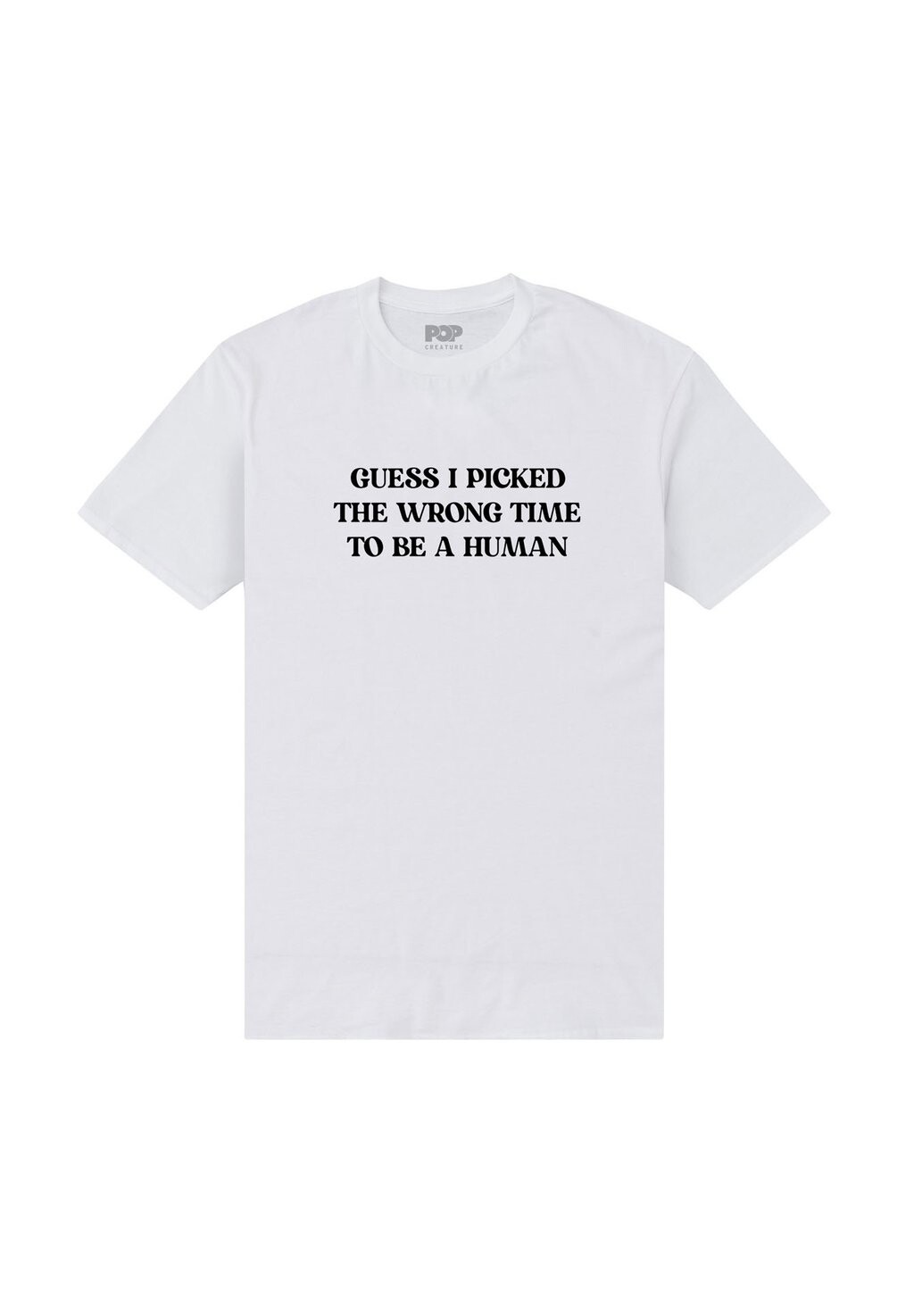 

Футболка с принтом POP CREATURE WRONG TIME Henry Tiger, белый