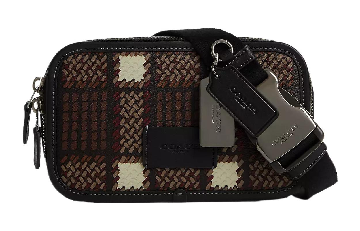 

COACH Сумка через плечо Canvas With Leather маленькая унисекс Bronze & Black