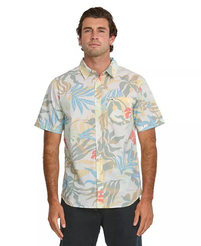 

Мужская классическая рубашка с коротким рукавом Blueweed Quiksilver, коричневый/бежевый