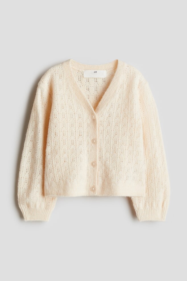 

Кардиган ажурной вязки H&M, оранжевый