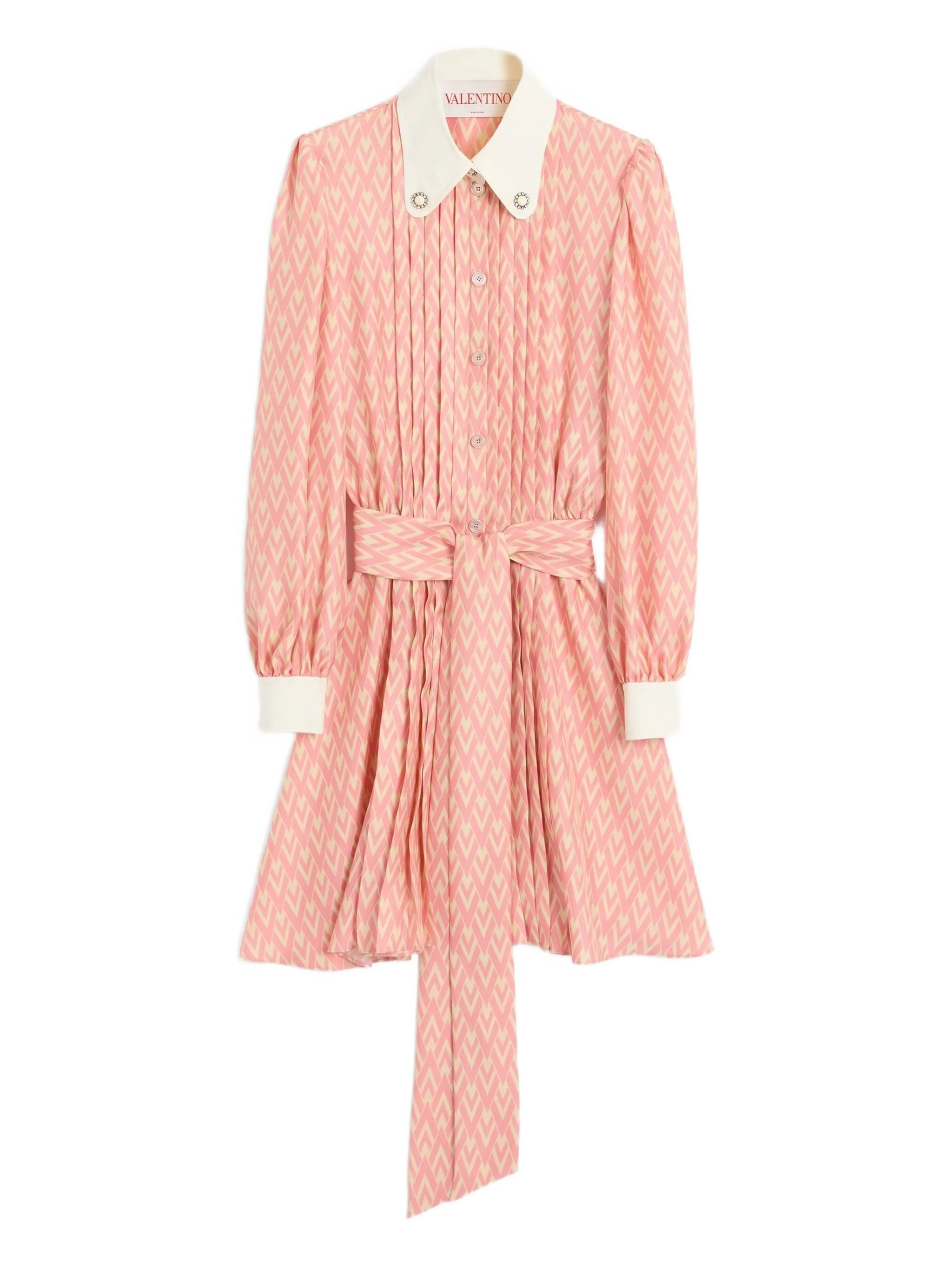 

Шелковое платье Toute La V Valentino Garavani, розовый