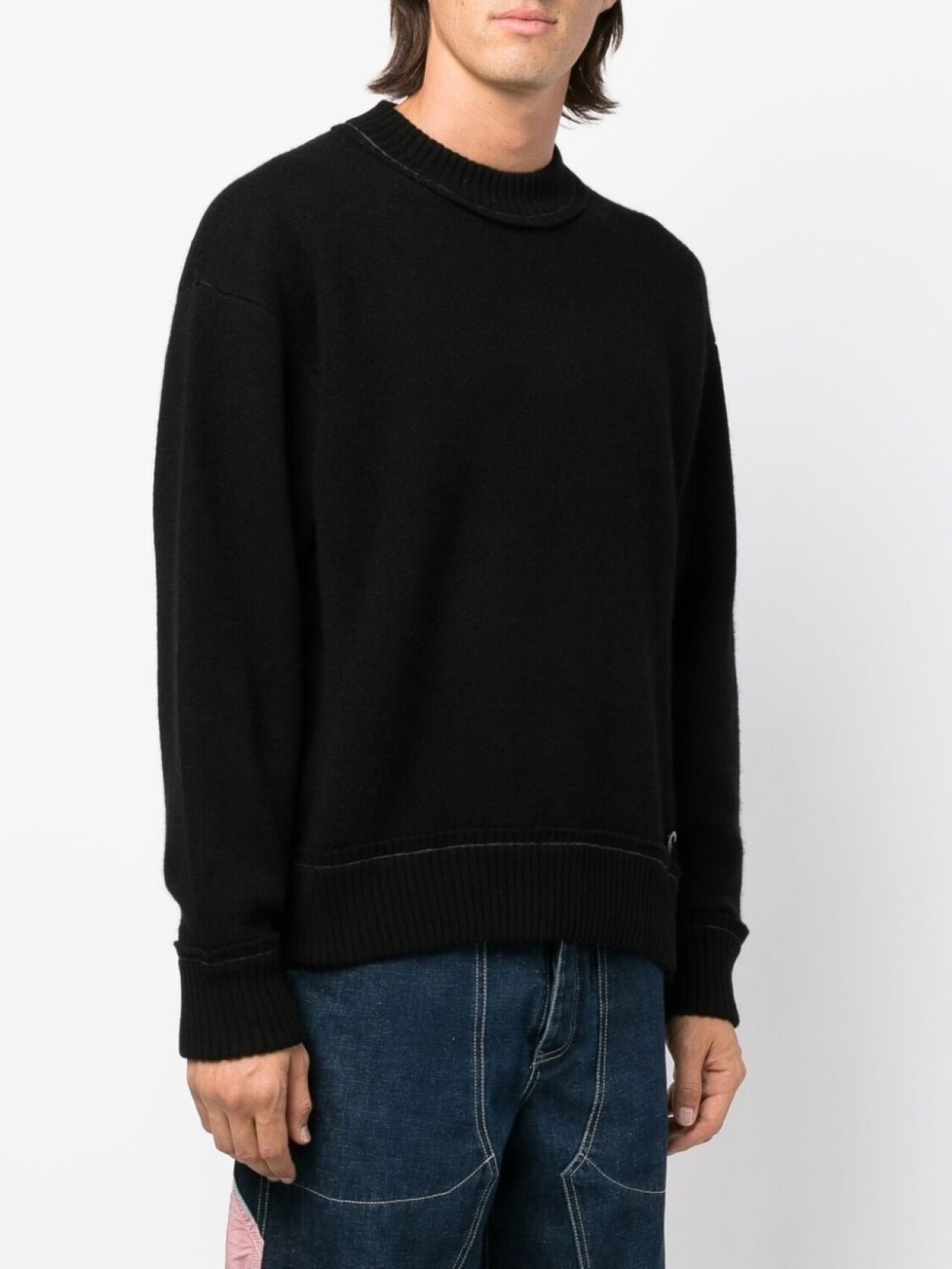 

Sacai джемпер с логотипом, черный