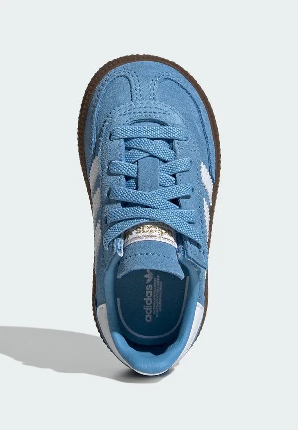 Игровые кроссовки handball spezial cf el i baby shoes Adidas Originals, Light Blue Ftwr White Gum — фото 3