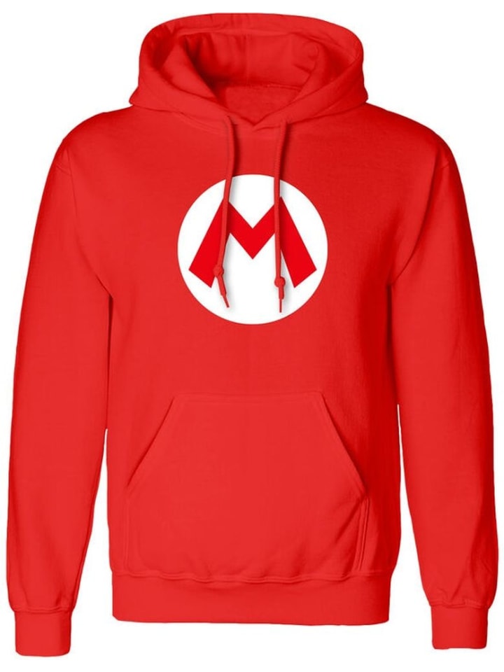 

Super Mario Толстовка с капюшоном "Badge Hoodie" красного цвета
