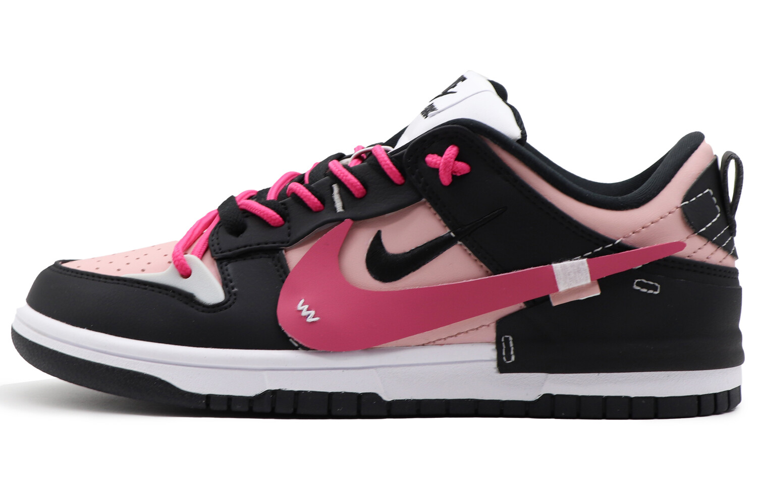 

Кроссовки Nike Dunk Skateboarding Shoes Women's Low-top Black/powder, розовый