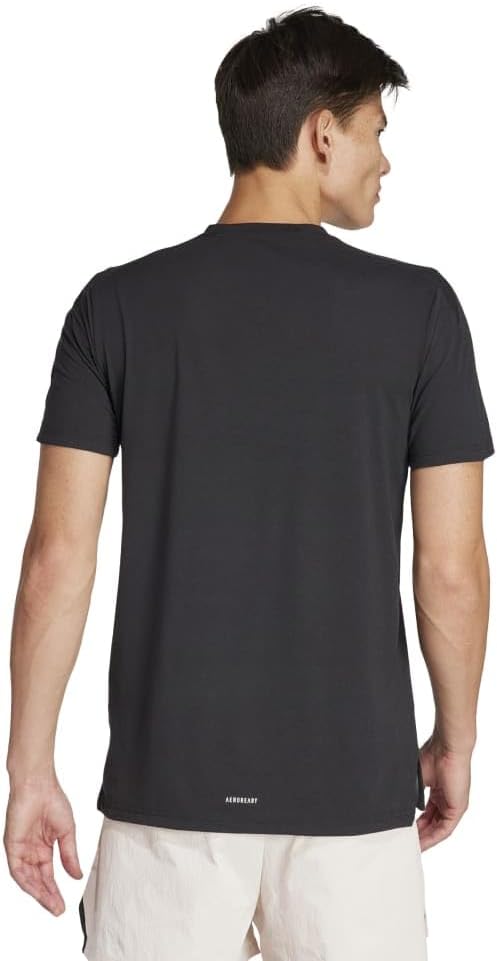 Мужская футболка с коротким рукавом adidas Les Mills Graphic Short Sleeve Tee JRS32, черный — фото 3
