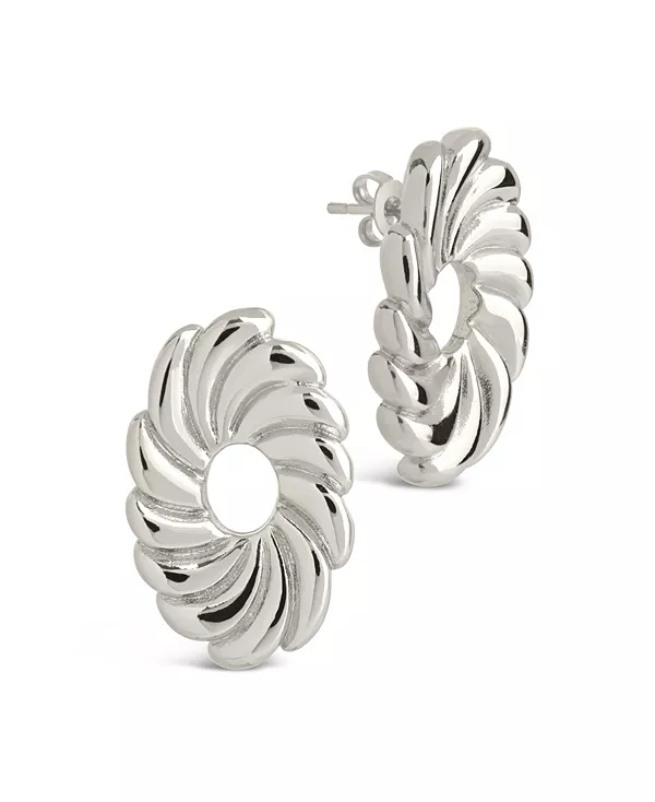 

Круглые фестончатые гвоздики-мулине золотистого или серебристого оттенка Sterling Forever, silver