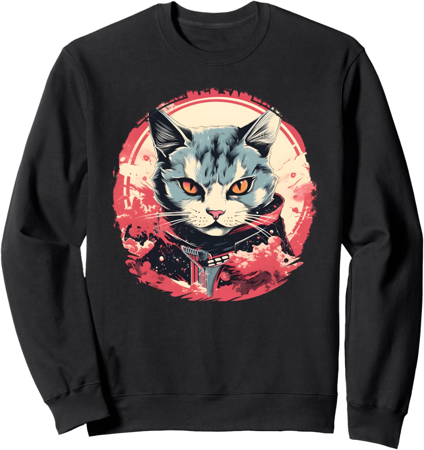 

Толстовка в стиле аниме с котом Funny Cat Mom Graphic T-Shirts And Giveaways, черный