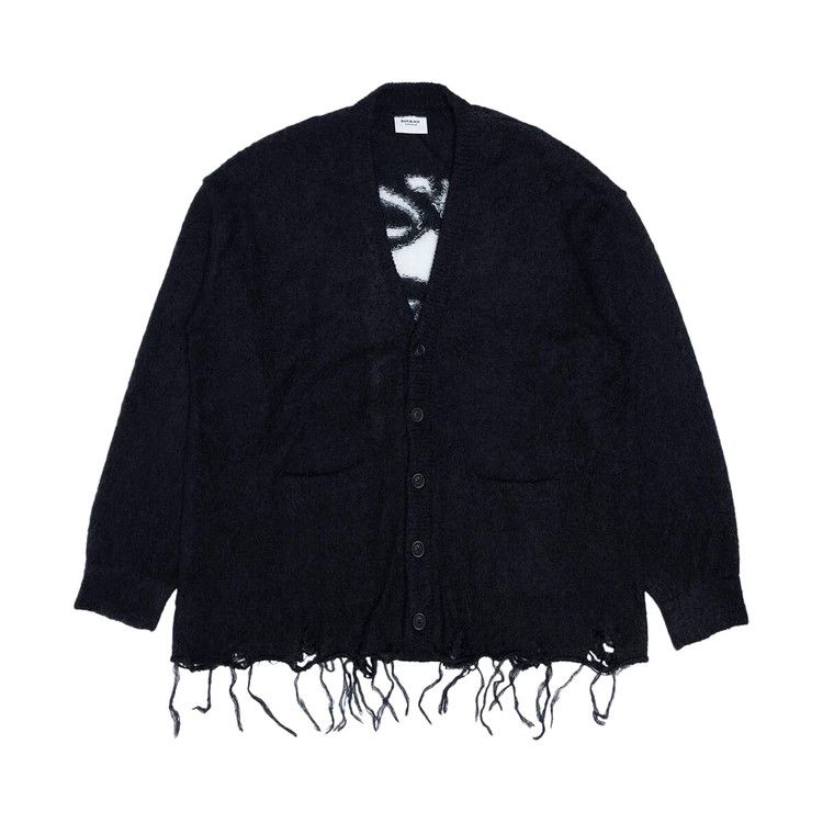 

Кардиган BAPE Logo Distressed Cardigan, Black