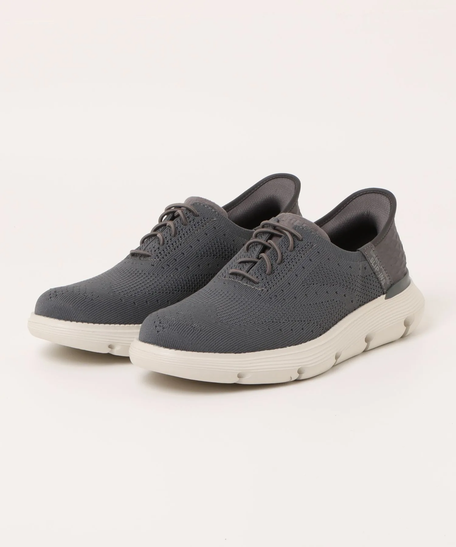 Мужские кроссовки SKECHERS SLIP-INS GARZA-PALMA для повседневной носки серые