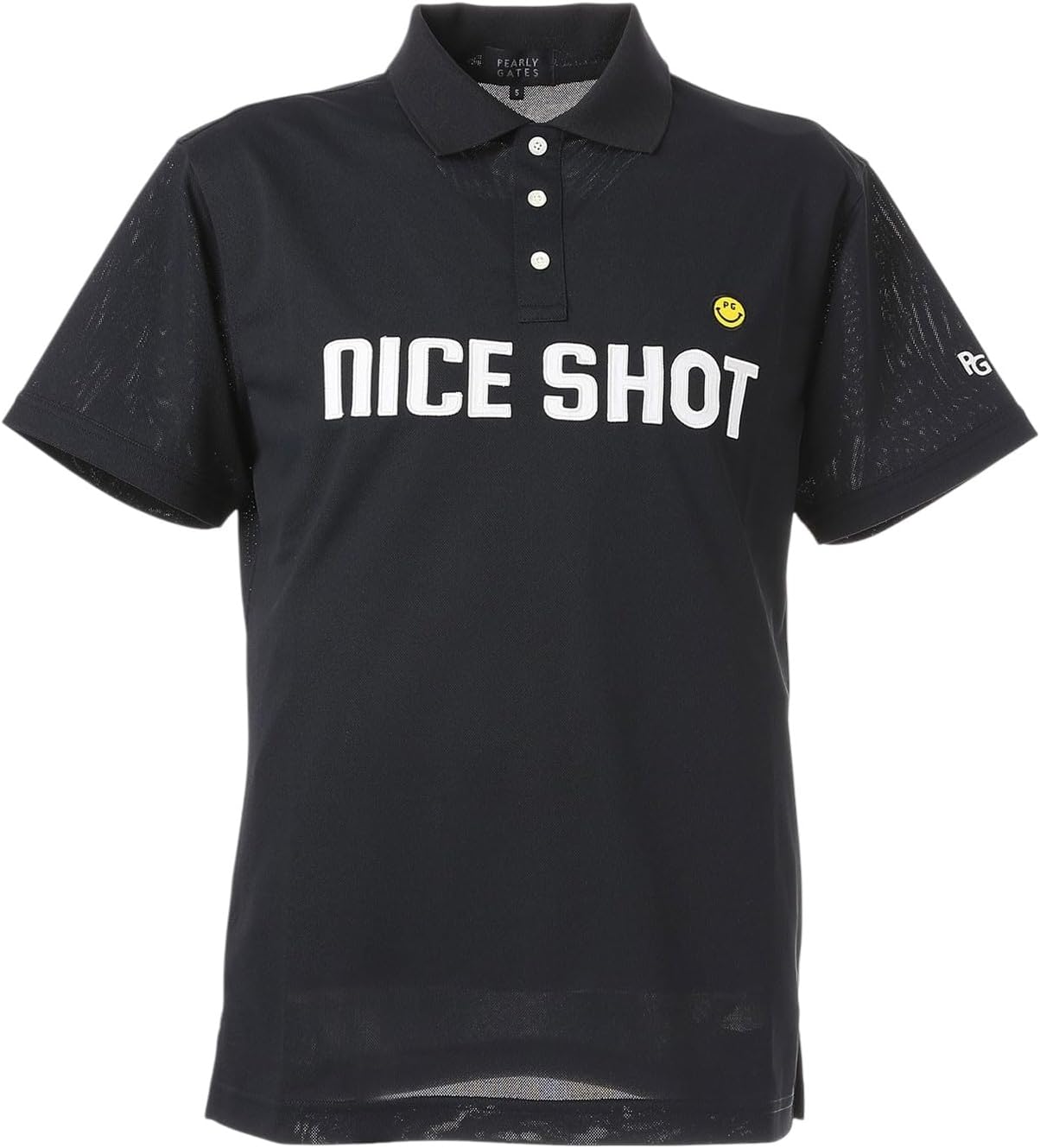 

Мужская рубашка-поло с коротким рукавом Parly Gates 053-5160311 (полиэстерная сетка) / для гольфа Pearly Gates, темно-синий