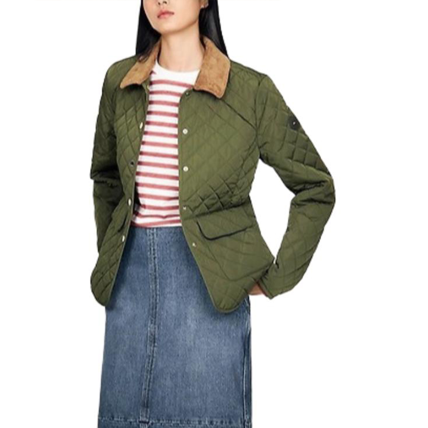 Tommy Hilfiger Пуховик FW24 женский зеленый, Green — фото 4