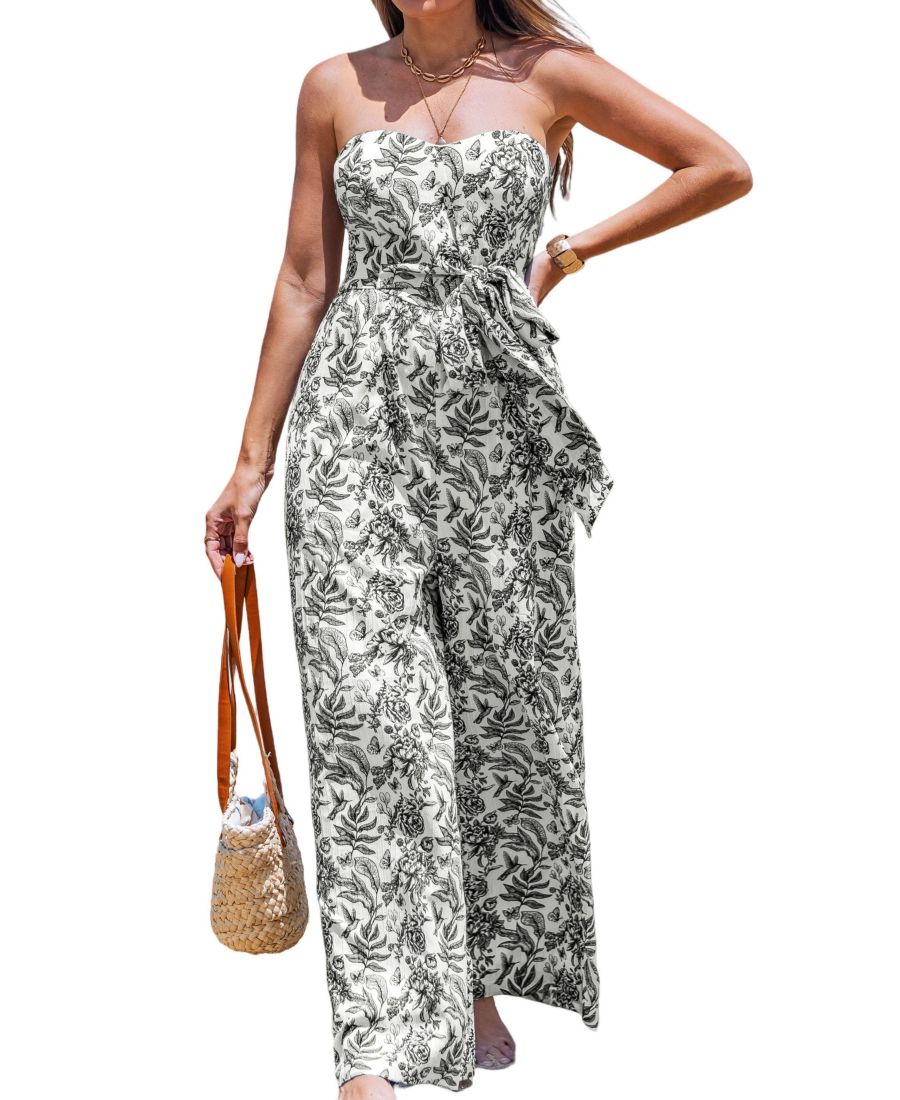 

Женский комбинезон Noir Enchantment с цветочным принтом Cupshe, No Color