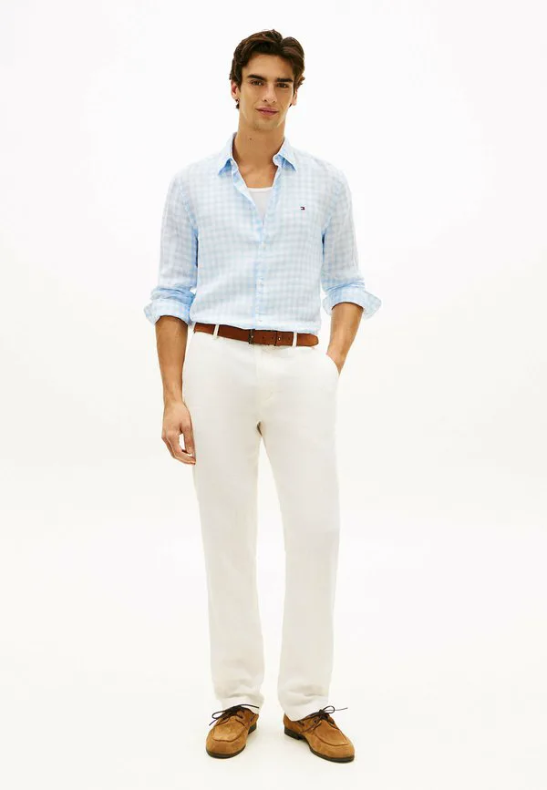Рубашка прямого кроя стандартного размера Tommy Hilfiger, Sweet Blue Check — фото 2