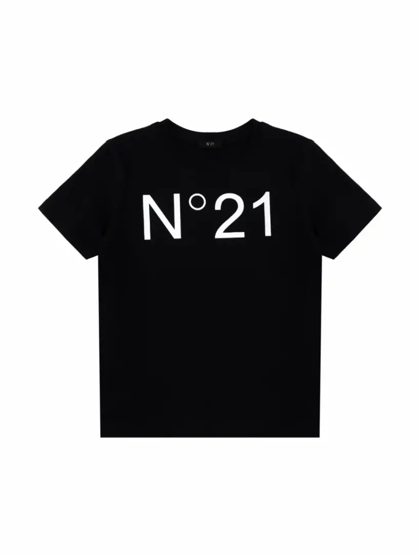 

Хлопковая футболка с логотипом N°21, черный