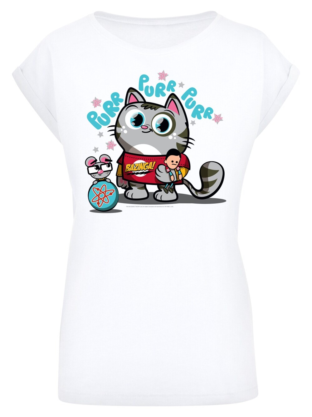 

Рубашка F4Nt4Stic Bazinga Kitty, белый