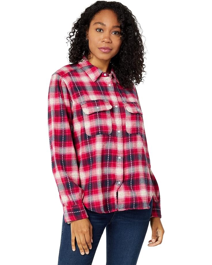 

Рубашка Dylan by True Grit Harper Plaid Shirt, розовый