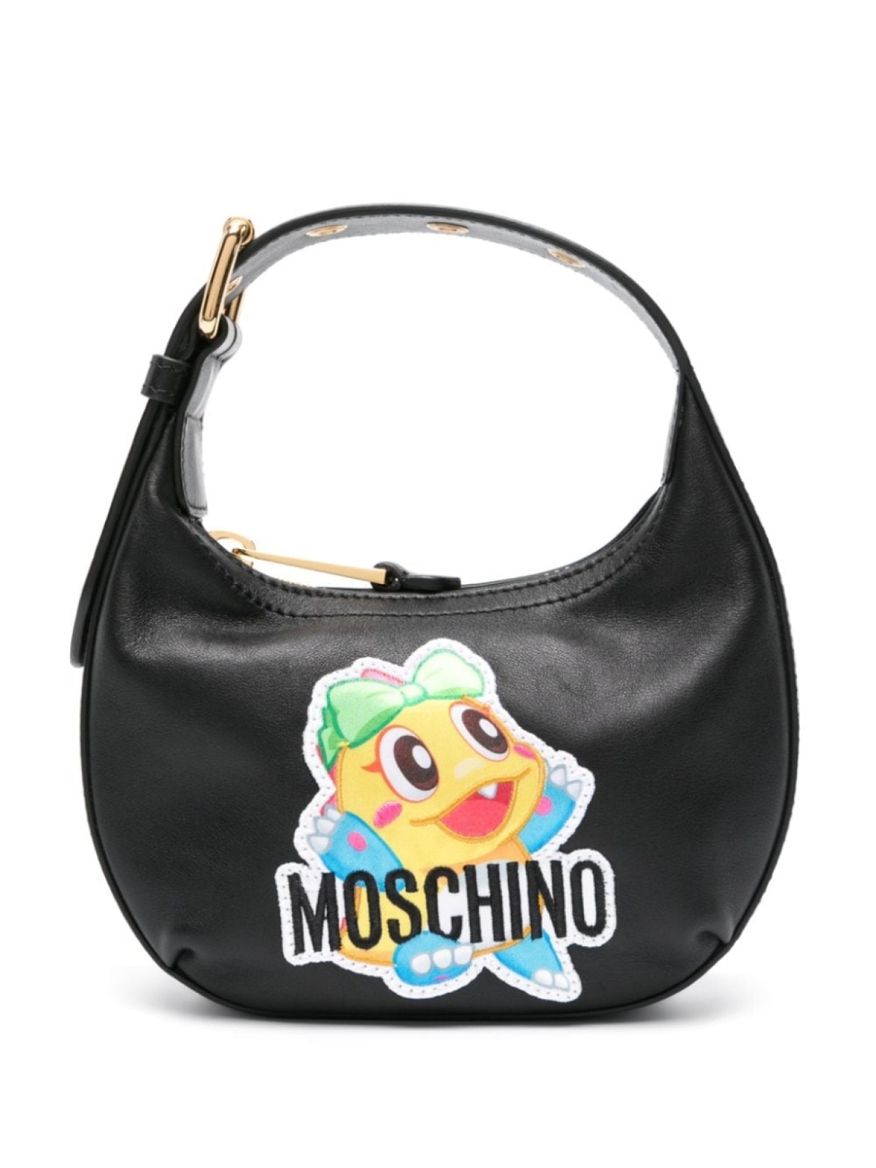 

Moschino сумка-тоут с нашивкой-логотипом, черный